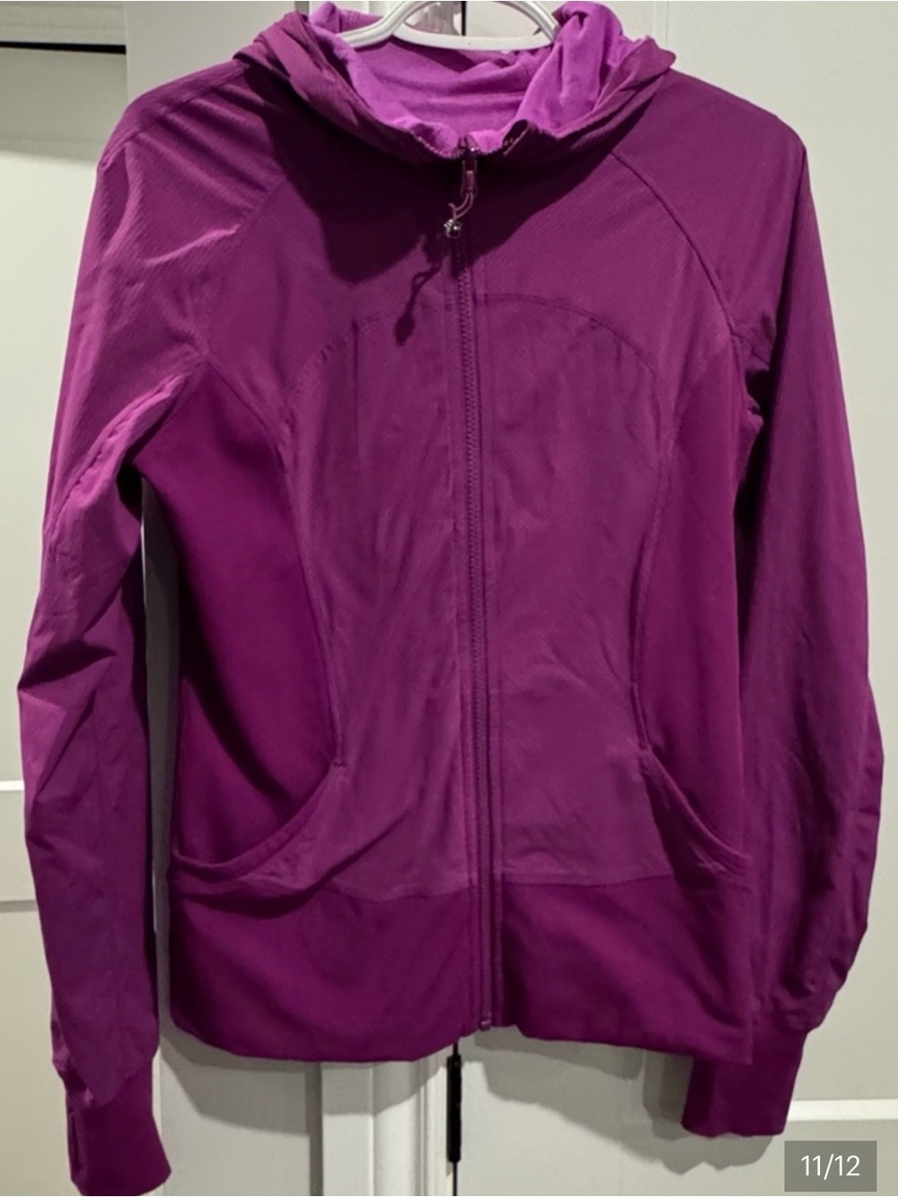 Lululemon In Flux Reversible Hooded Jacket Regal Plum Size 10